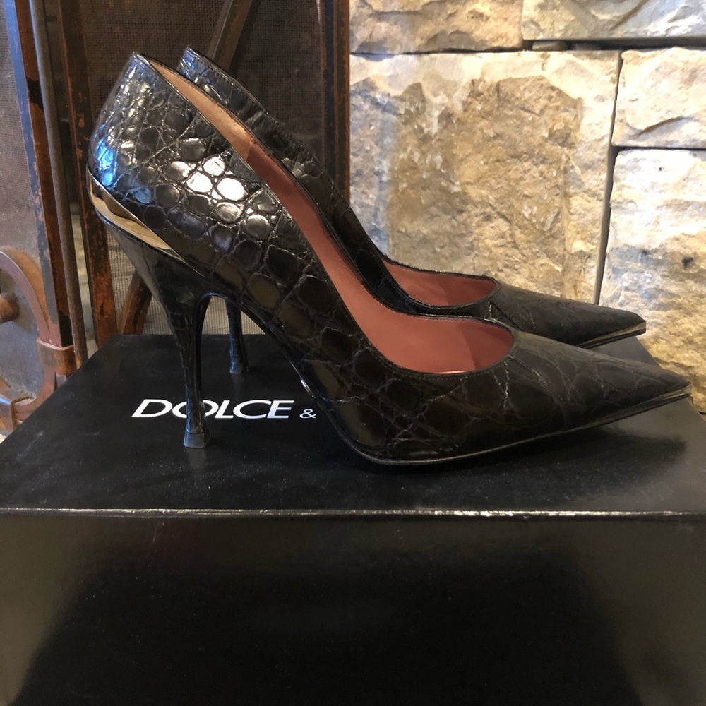 Dolce & Gabbana Crocodile Pumps
